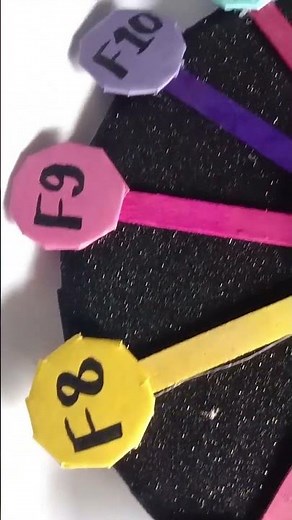 Model of function keys || School project #school #computer #shorts