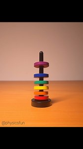 Magnetic Levitation in 1D: a stack of dipole magnets. Note how the spacing between any two magnets is proportional to weight of how many magnets there are above the gap. Gravity vs. Magnetism. ➡️ Follow the link in my profile for info on where to buy this and other amazing items featured here on @physicsfun #physics #physicstoy #force #physicsfun #weight #gravity #levitation #hover #science #scienceisawesome #magnetism #magneticrepulsion #forcefield | Physicsfun