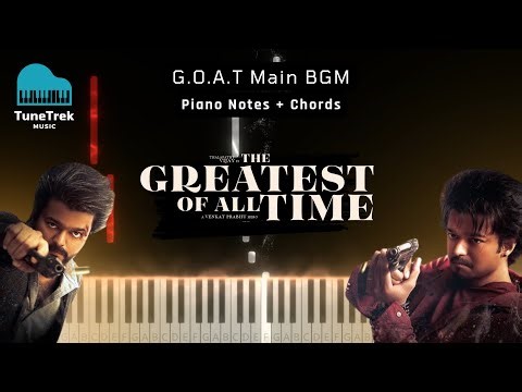 GOAT BGM Piano Tutorial | GOAT | Thalapathy Vijay | Venkat Prabhu | Yuvan | TuneTrek Music
