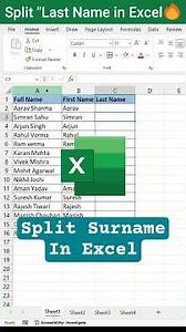 Excel Formula to Extract Last Name Automatically 🚀