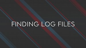 GETTING YOUR LOG FILES