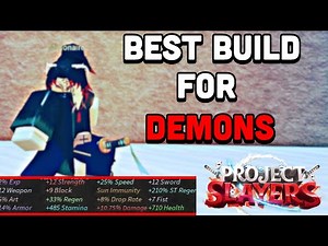 Best Build And Items For A Demon In Project Slayers!!
