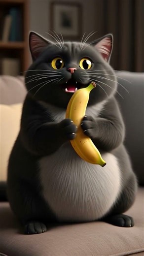 মন্টুর mood ভালো থাকে কলা খেলে । তোমারও খাবা । Montu The Cat