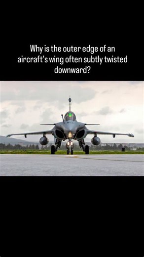 JetOps101 on Instagram: "That intentional twist is called Washout (or Wing Twist). It's a critical design feature where the wing's angle of attack is progressively decreased from the wing root (fuselage) outward to the wingtip. The purpose of this structural twist is to ensure that the wing root stalls first. This keeps the outer part of the wing—where the ailerons are located—flying and generating lift even after the inner wing has stalled. Maintaining lift at the wingtips ensures the pilot ret