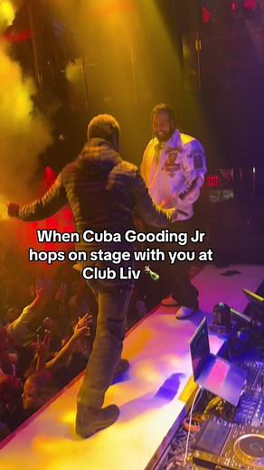 Cuba Gooding Jr Club Liv Stage Appearance Celebration