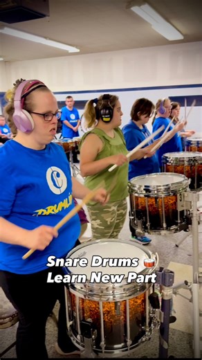 13K views · 389 reactions | The #CalhounDrumline 論 Snare Drummers are learning a new Drum feature for Marching Band Season. #drums #drummer #drumming #drumline #marchingband #marchingpercussion #snare #marchingsnare #drumcorps #vicfirth #vicfirthsticks #remo #teamremo #allabilities #allabilitieswelcome #drumsolo #drummersofinstagram | Calhoun Drum Academy | Facebook