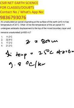 CSIR NET Earth Science Practice Paper Series | Complete Solutions #CSIRNET #EarthScience #ModelTest