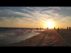 "Golden Hour Serenity: Breathtaking Sunset at the Beach"