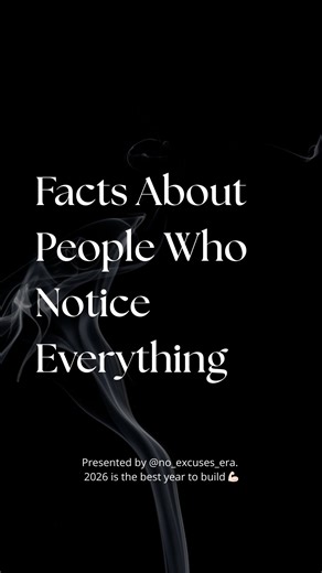 No Excuses Era on Instagram: "Read the caption below and save it to remind yourself daily . Some people listen to what’s said. Others notice what’s not said. Being observant isn’t overthinking. It’s awareness built through experience. Save this. It explains more than you think. . . . . . Brought to you by @no_excuses_era . . . . . . [No Excuses Era, Level up season, Instagram growth, IgReach, Explore, Instagram Hacks, Masculine Energy, No excuses, level up, Psychology, Do it, Motivation, Succes,