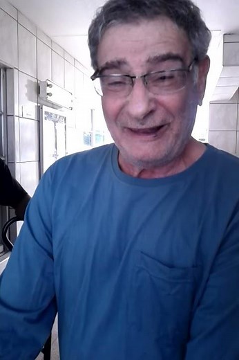 Old man talking like a baby