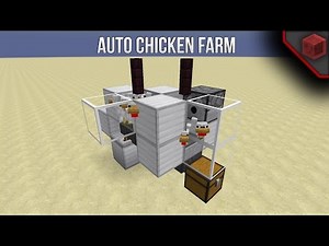 Minecraft 1.11.2: Full Automatic Chicken Farm - Extremely compact