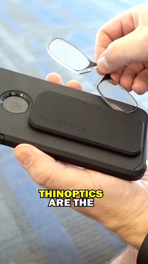 16K views · 255 reactions | ThinOptics are compact reading glasses that can attach to the back of your phone. | Freakin' Reviews | Facebook