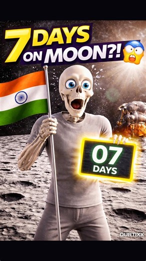 What Happens If You Stay on the Moon for 7 Days? 🌕😳 #shorts