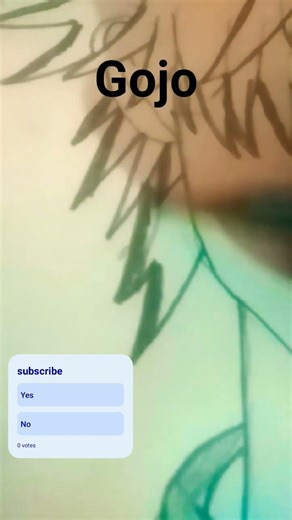 gojo draw the pencil autline #artistdrawing