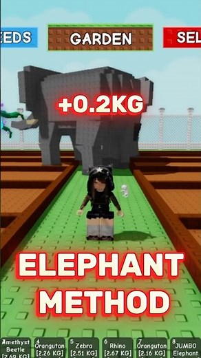 +0.2kg Elephant Method ACTUALLY Works?! 😳 | Grow a Garden