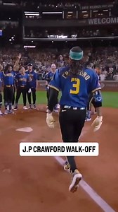 J.P. CRAWFORD SAYS GOODNIGHT FROM SEATTLE! 🔱 (via Mariners) | MLB on FOX
