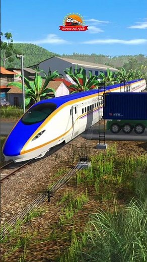 Bahaya jalur perlintasan kereta api tanpa palang pintu #keretaapi #train