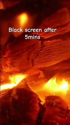 Fireplace Black Screen 10 Hours 🔥 Deep Sleep & Insomnia Relief #sleepnow #relaxation #asmr