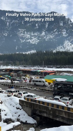 Rahul | Manali Volvo bus stand update 30 January 2026 #manali #himachal #viral #video #2026 | Instagram