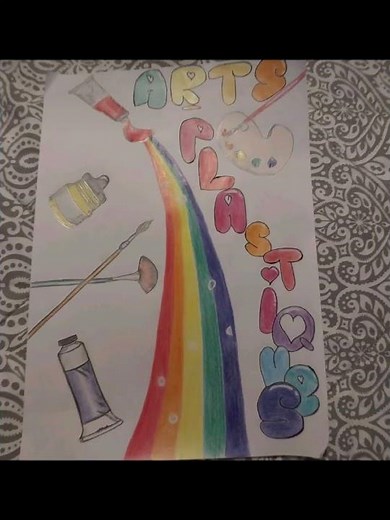 5 idées de page de garde pour l’art plastique (Pinterest)