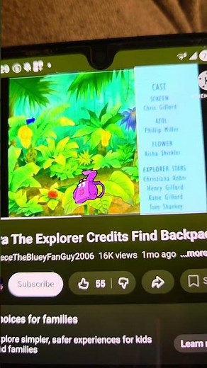 dora the explorer credits find backpack