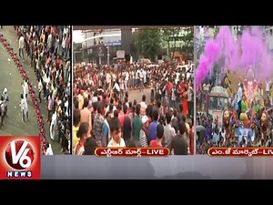 Ganesh Immersion 2018 | Train Ganesha Idols Attract People At Tank Bund | V6 News