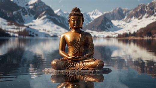 Ai Generated, Buddha, Statue. Free Stock Video