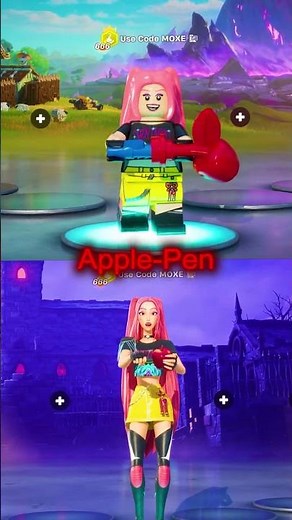 LEGO vs Fortnite (PPAP Huntr/x Dance) ❤️‍🔥