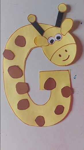 G is for Giraffe Craft | Alphabet Art for Kids #abcsforkids #alphabetlearning