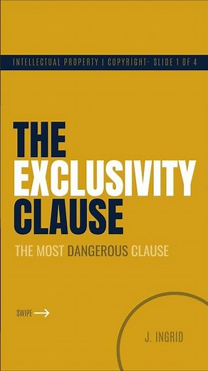 The Exclusivity Clause Explained | The Most Dangerous Clause