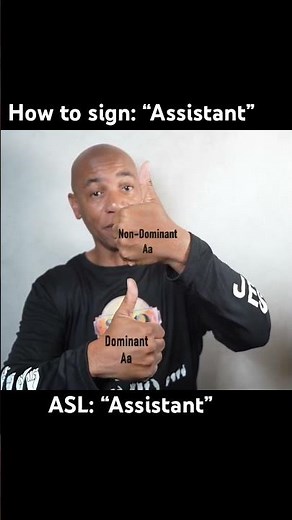 "ASL Sign for ASSISTANT 🤝 | Learn American Sign Language in Seconds