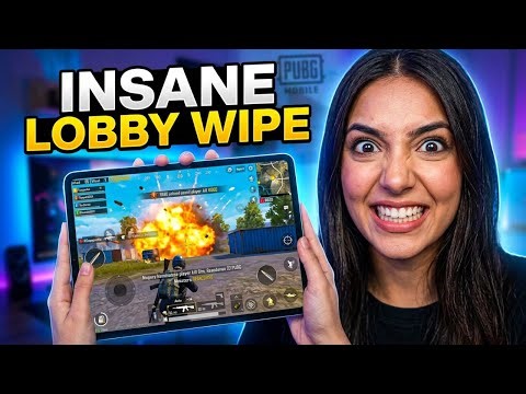 Girl Gamer Destroying PUBG Mobile Lobby 🔥 | iPad Pro Handcam Gameplay (90FPS)