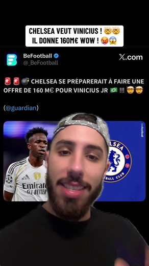 Chelsea s'attaque à Vinicius pour 160M€ en 2026-2027