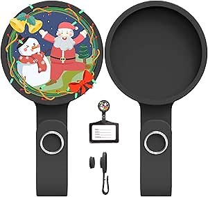 2 Pack Strong Magnetism ID Badge Holder - Magnetic Name Tag Holder for Nurse Doctor Teacher Office Worker