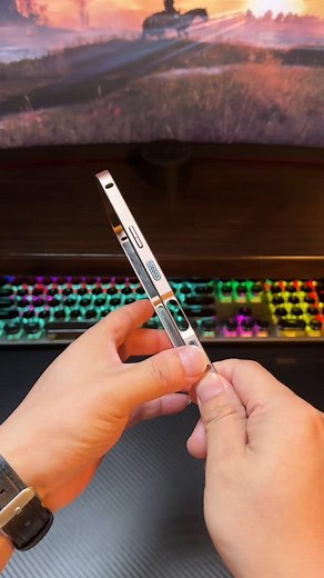 14K views · 104 reactions | Personalized bare metal feel pure frame protective cover #iphone #metal phone case #high-end | Trendy Tech Review | Facebook