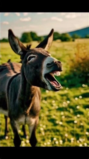 The laughing donkey