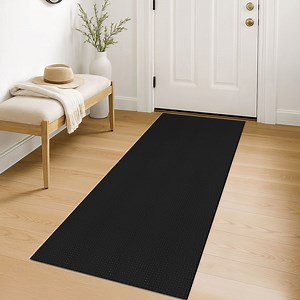 iOhouze Runners 2x5 ft Boho Hallway Runner Rugs Washable Runner Rugs with Rubber Backing Cotton Black Entryway Runner Rugs Floor Rugs for Kitchen Bathroom Entryway Bedroom