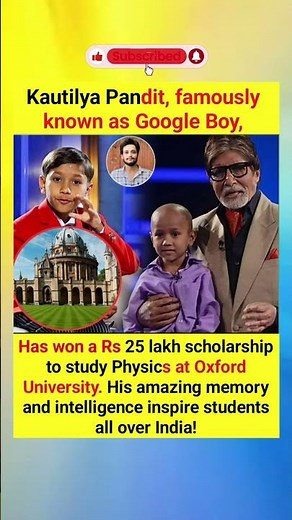 Kautilya Pandit - The Inspiring Journey of Google Boy! Meet Kautilya Pandit, widely