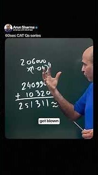 Let’s solve a CAT Question on Compound Interest in 60 seconds with Arun Sharma