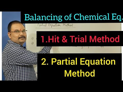 Balancing of a Chemical Equation || Hit and trial method/Partial Equation method||Chemistry lecture