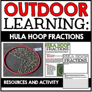 Outdoor Learning Activity - Spring Fractions - Outdoor Math Earth Day Activities