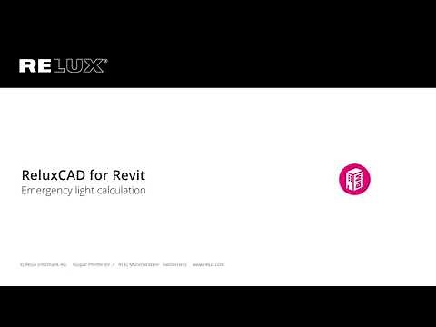 ReluxCAD for Revit - Emergency light calculation
