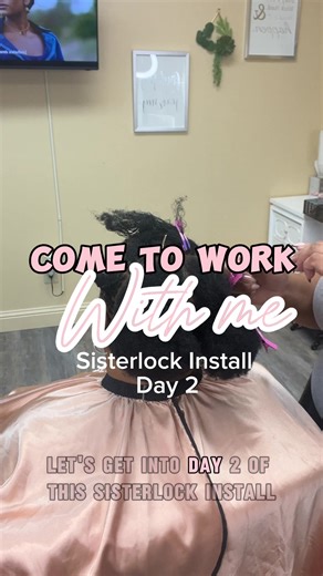 Sisterlock Install - Day Two on Low Density Natural Hair