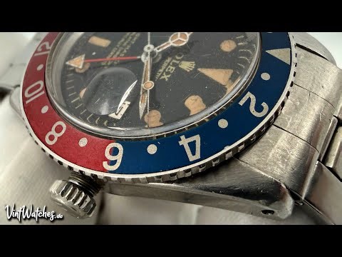 Rare 1958s Rolex Pepsi GMT Master 6542 Restoration - Amazing Transformation - ASMR