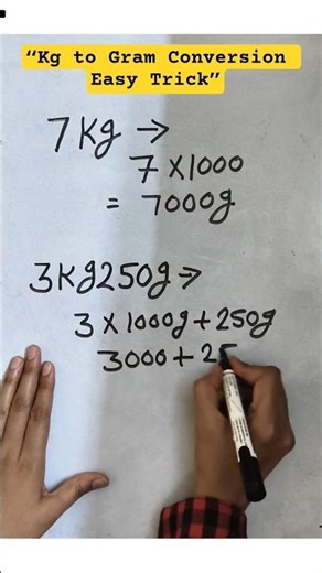 How to Convert Kg into Gram? #shorts #mathskills