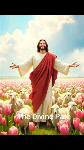 Finding peace and a path through the flowers. The Good Shepherd leads and guides. #DivineGrace