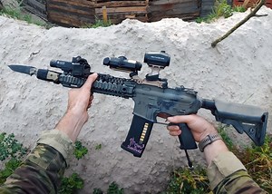 Airsoft Modern Trench Warfare With Fixed Bayonet