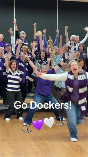 A Cappella West - Singing our hearts out for the Mighty Freo Dockers!!! You’ve got this boys … we believe! ⚓️💜🤍 Whooooo Freo! @Fremantle Dockers @afl