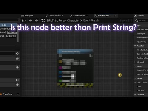 Alternative to Print String node for Debugging in Unreal