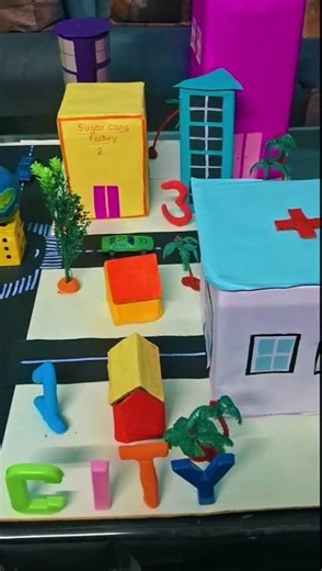 Maths project | 3d shapes model for school project #maths #project #3dshapes